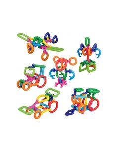 Atelier clips lap jeu de constrcution creation de vehicules personnages o animaux colores 50 clips 12.