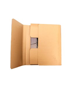 Boite carton q-connect speciale emballage livres catalogues revues dossiers montage facile cannelure 3mm 400x290x75mm. 2