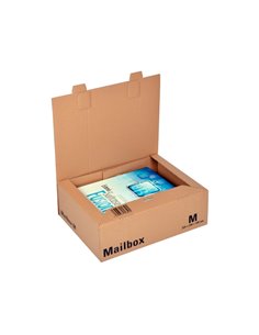 Boite expedition postale logistipack kraft format m coloris brun.