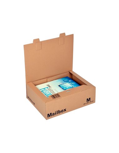 Boite expedition postale logistipack kraft format m coloris brun.