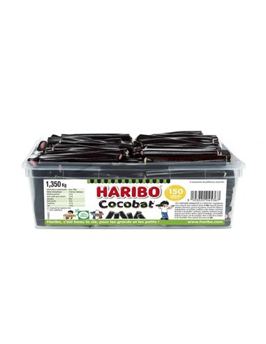 Bonbon haribo cocobat reglisse boite 150 pieces.