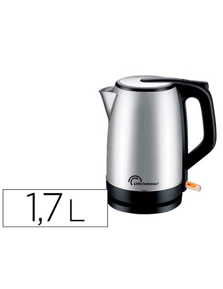Bouilloire electrique inox 1,7l 2000w sansfil anti calcaire.