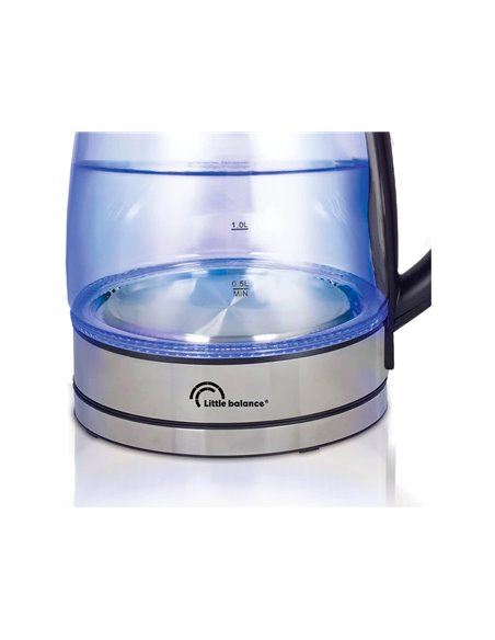 Bouilloire lectrique verre 1,7l 2000w sans fil anti calcaire.