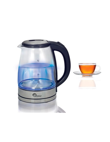 Bouilloire lectrique verre 1,7l 2000w sans fil anti calcaire.
