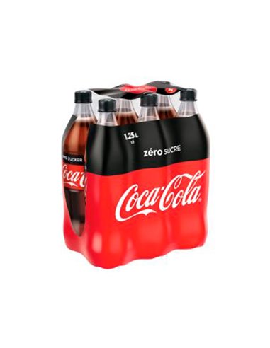 Bouteille coca cola zero pet 1,25l/6.