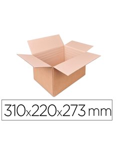 Caisse à hauteur variable antalis carton ondulé fond automatique rainage prédécoupe angles31x22x27,3cm 10 unités.