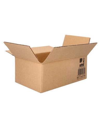 Caisse americaine q-connect carton recycle cannelure 5mm 250x150x100mm.