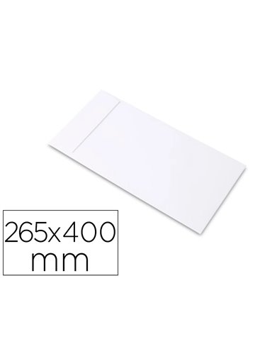 Pochette antalis plastique opaque co-extrudé indéchirable imperméable envois confidentiels265x400mm coloris blanc 500u.