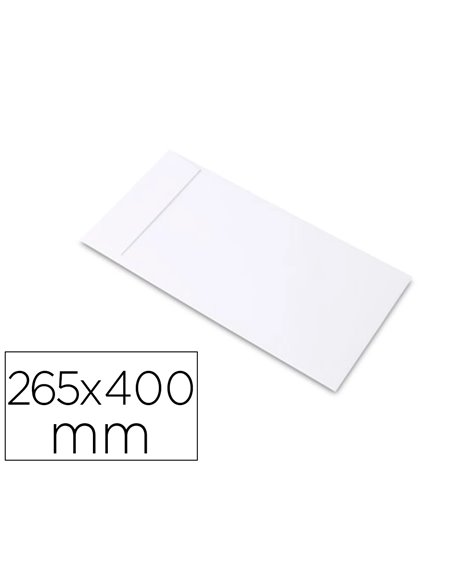 Pochette antalis plastique opaque co-extrudé indéchirable imperméable envois confidentiels265x400mm coloris blanc 500u.