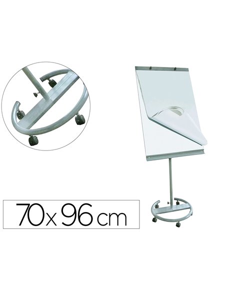 Chevalet conference juvenilia metal trepied coloris blanc et noir.