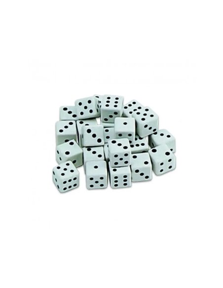 Lot de des arete 12mm clulture club 25 unites.