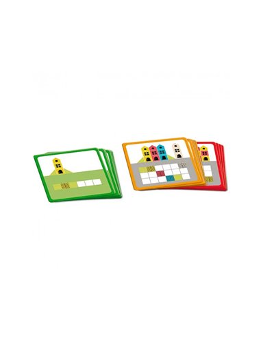 Symetrie et spatialisation goula logic city jeu en 3d reproduction constructions 14 pieces en bois 45 cartes 3.
