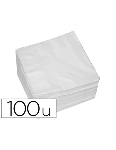 Serviette ouate 2 plis 30x30cm paquet 100 unités.