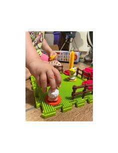 La ferme lap jeu de construction personnages animaux briques 100 pices assorties. 2