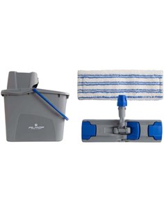 Kit coldis easy wash avec seau/essoreur 14l + support + frange 35cm.