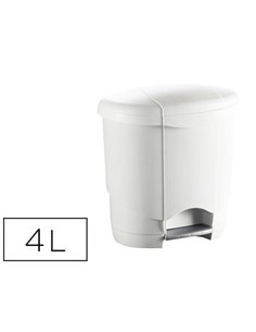 Poubelle hygiénique pédale + bac intérieur amovible idéale salle de bains 4l.