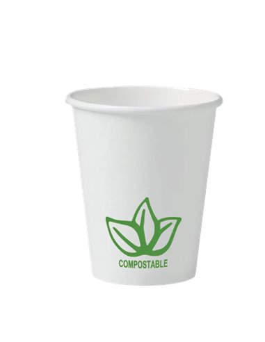 Gobelet en carton coldis biodegradable compostable de contenance 25cl paquet de 50.