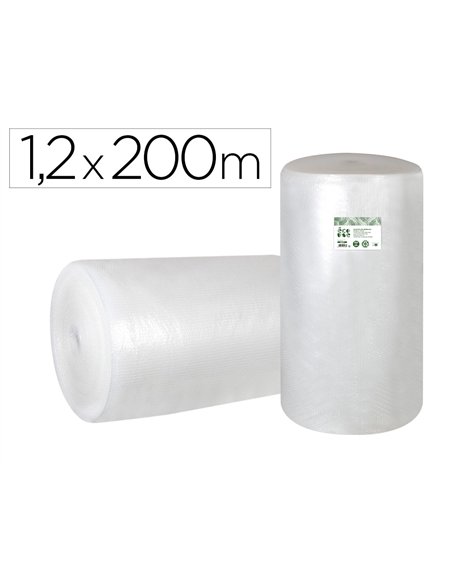 Film a bulles liderpapel ecouse 30% plastique recycle 30g/m2 rouleau 1,20x200m.