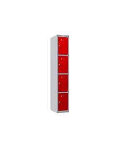 Casier personnel phoenix serie pl pl1430grk serrure a cle coloris rouge.