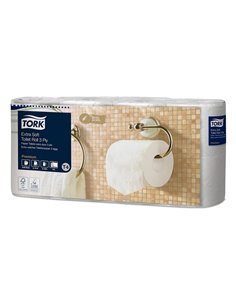 Papier toilette tork premium rouleau traditionnel extra doux 155f 3plis ecolabel paquet de 8 rouleaux. 2