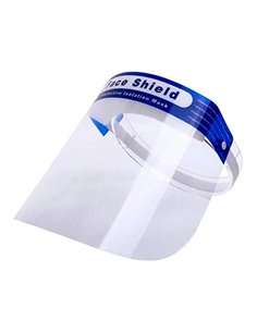 Visiere de protection amovible paperflow anti reflet anti buee lavable systeme de reglage 54/64cm lot 25 unites.