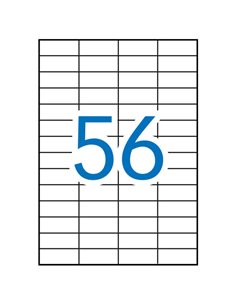 Étiquettes blanches amovibles Apli 52,5 x 21,2 mm, 100 feuilles