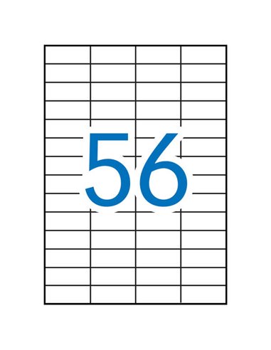 Étiquettes blanches amovibles Apli 52,5 x 21,2 mm, 100 feuilles