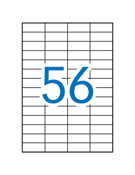 Étiquettes blanches amovibles Apli 52,5 x 21,2 mm, 100 feuilles