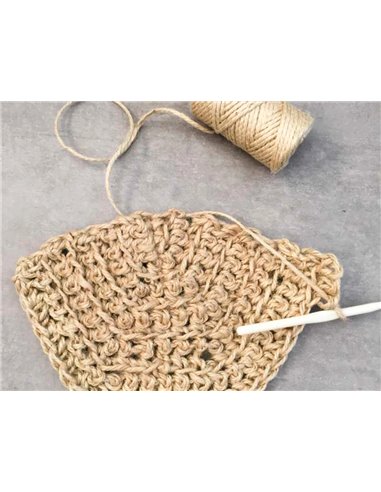 Ficelle sisal écologique liderpapel 2/3 fils idéal colis travaux manuels décoration rouleau 1/2kg longueur 83m écru.