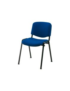 Chaise q-connect connect empilable 4 pieds poids maximum supporté 100kg 91x49x44cm coloris bleu 5.3kg.