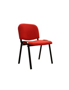 Chaise q-connect connect empilable 4 pieds poids maximum supporté 100kg 91x49x44cm coloris rouge 5.3kg. 2