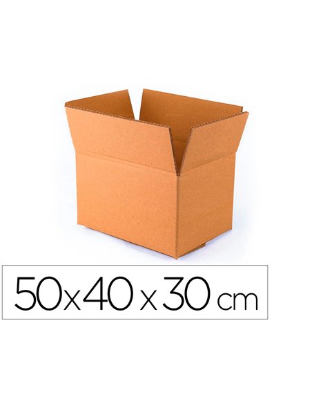 Caisse americaine q-connect encarton fond automatique cannelure 3mm 500x400x300mm montage rapide coloris kraft.