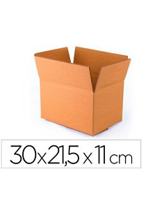 Caisse americaine q-connect encarton fond automatique cannelure 3mm 300x215x110mm montage rapide coloris kraft.