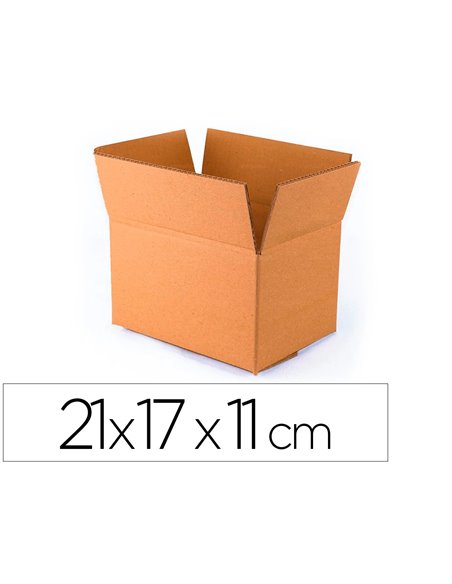 Caisse americaine q-connect encarton fond automatique cannelure 3mm 210x170x110mm montage rapide coloris kraft.