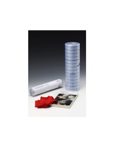 Film filmolux pvc adhesif repositionnable couverture livre rouleau dim. 25mx610mm.