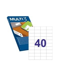 Lot de 4 000 étiquettes blanches à bords droits, format 52,5 x 29,7 mm, avec adhésif permanent, pour usages multiples