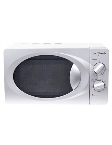 Micro-onde california programmateur mecanique 700w 2000ml 451x257x344mm coloris blanc.