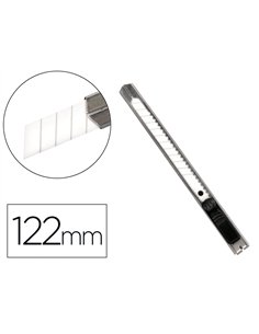 Cutter xd-c18 q-connect metallique lame 9mm en ceramique retractable interchangeable avec frein de securite.