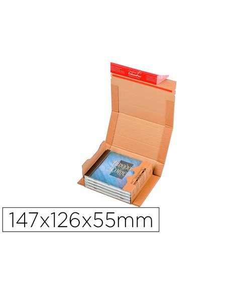 Etui expedition colompac kraft universel brun 147x126x55mm.