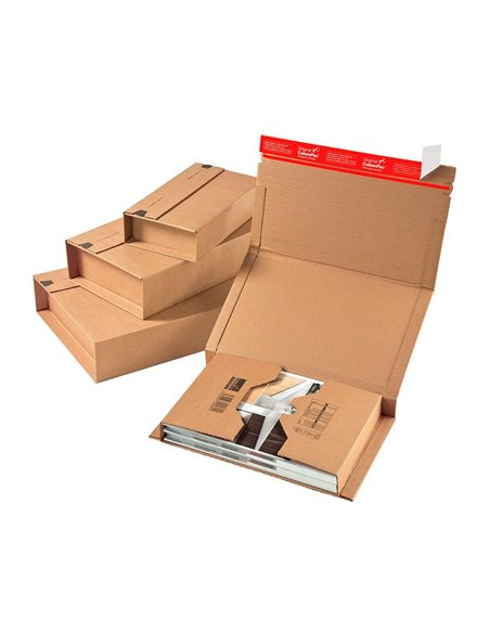 Etui expedition colompac kraft universel brun 302x215x80mm.