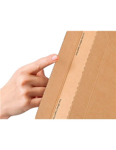Etui expedition colompac kraft universel brun 302x215x80mm.
