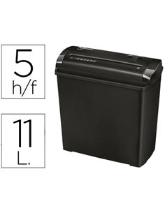 Destructeur fellowes p25s 11l occasionnel standard vitesse 2.5min a4 coupe droite 7mm 11l 286x153x299mm 1.63kg.
