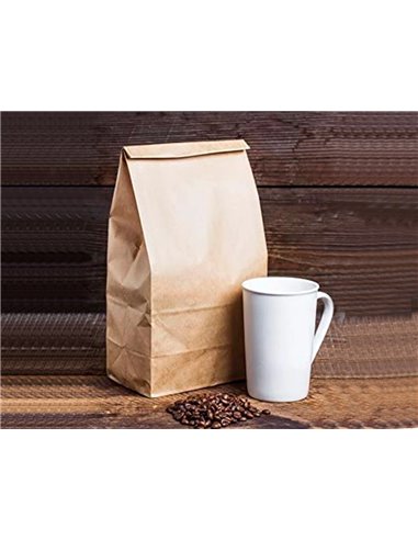 Sachet alimentaire kraft brun 70g/m2 biodegradable 12x24x5cm lot de 100.