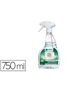 Détergent le vrai désinfectant bactopin plus tous types surfaces collectivités milieux médicalisés sportifs spray 750ml.