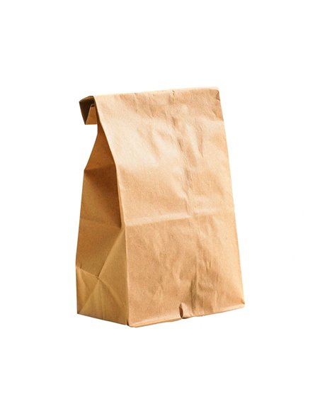 Sachet alimentaire kraft brun 70g/m2 biodegradable 19x35x6cm lot de 100.