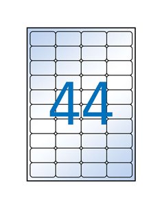 Lot de 440 étiquettes transparentes permanentes Apli 48,5 x 25,4 mm