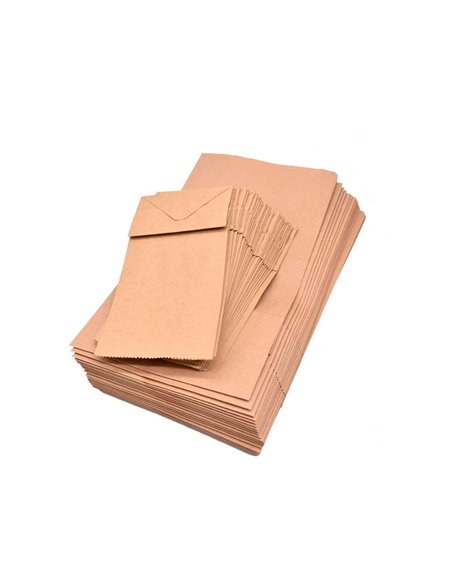 Sachet alimentaire kraft brun 70g/m2 biodegradable 24x42x6cm lot de 100.
