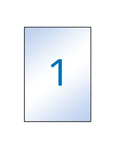 Étiquettes transparentes permanentes Apli 210 x 297 mm - 10 feuilles