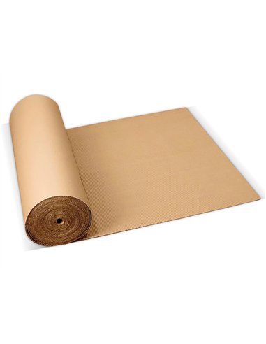Carton ondule q-connect kraft 250g/m2 resistant polyvalent rouleau 0,90x25m.