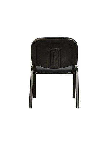 Chaise q-connect connect empilable 4 pieds poids maximum supporté 100kg 91x49x44cm coloris noir 5.3kg.